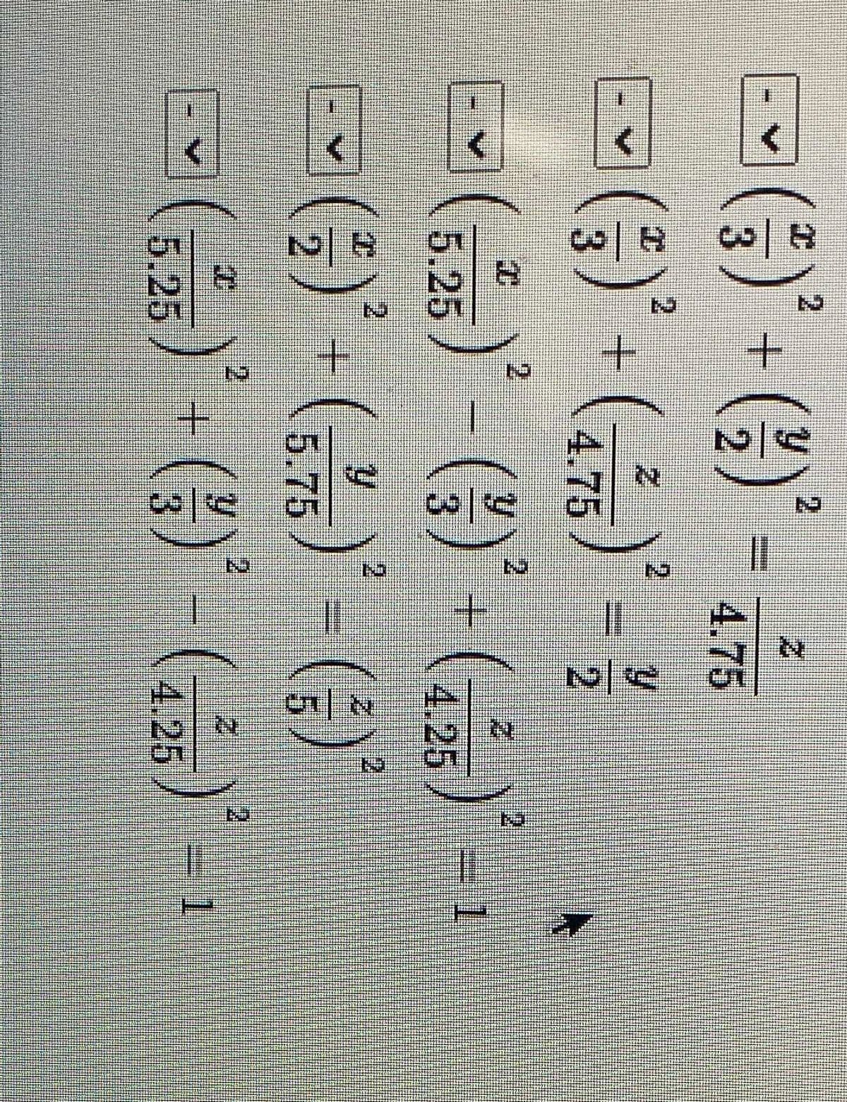 -;) - (E) -
3
4.75
2
2.
4.75
21
2
21
5.25
4.25
四())-G 0
21
2.
2.
5.75
2.
2.
2
1.
5.25
3
4.25
