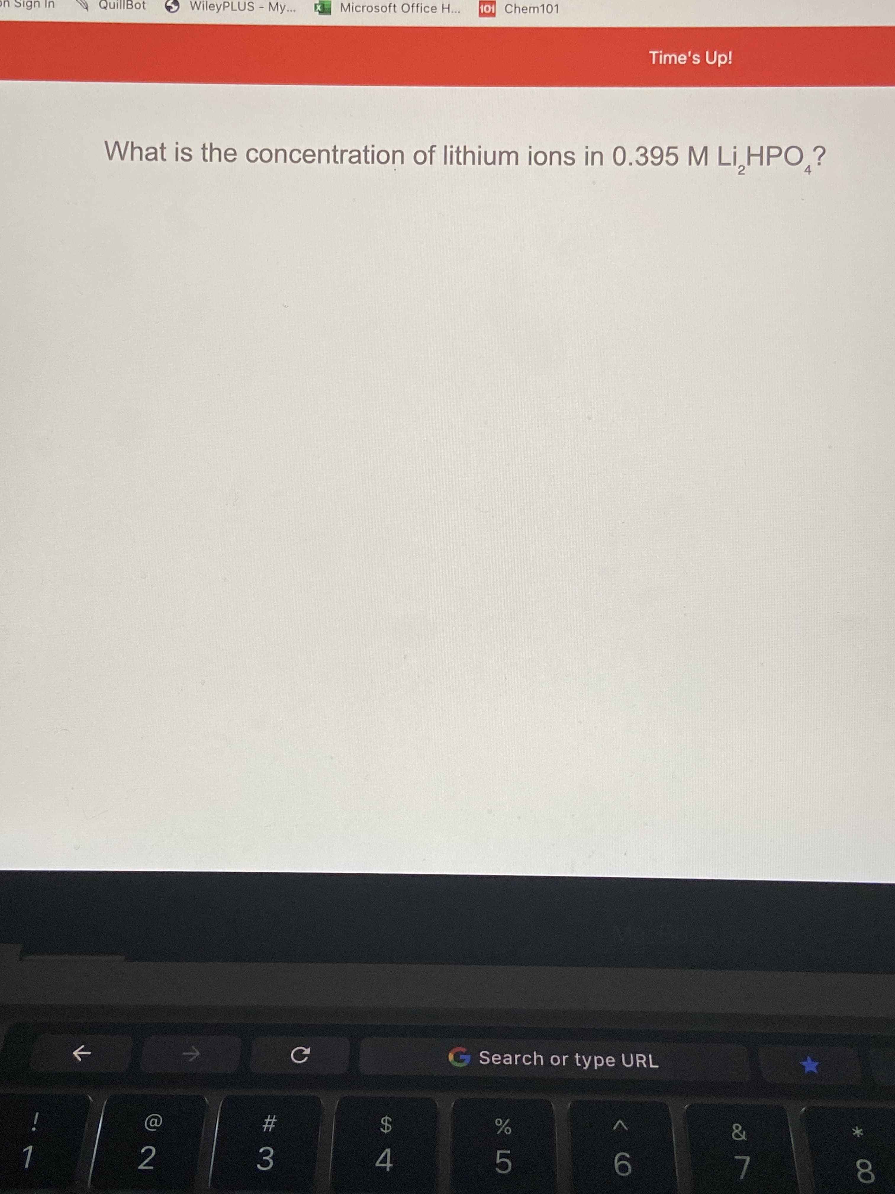 What is the concentration of lithium ions in 0.395 M Li HPO,?
