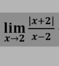 |x+2|
lim
x→2 x-2

