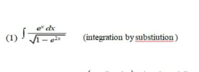 e dx
(1)
V1- e
(integration by substiution)
