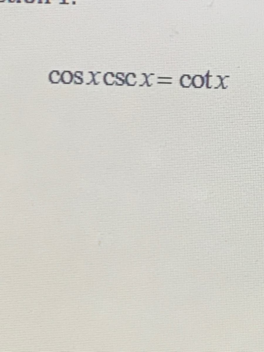 CoSxcScX= cotx
