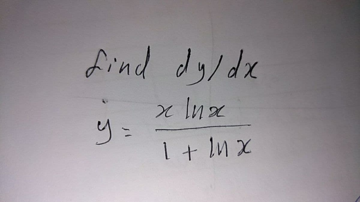 find dy/dx
りニ
