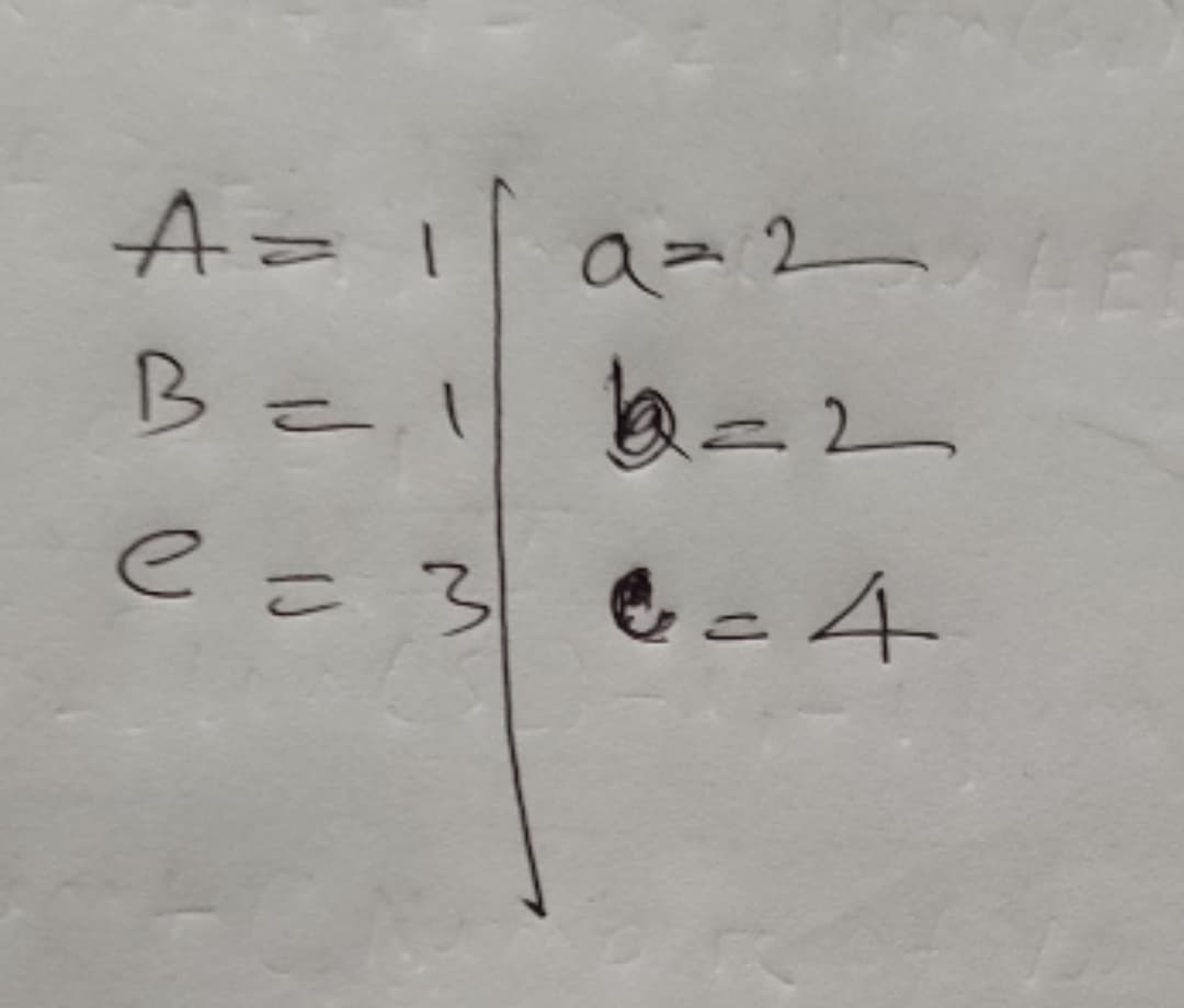 A=1
こ
eこ3 e>4
