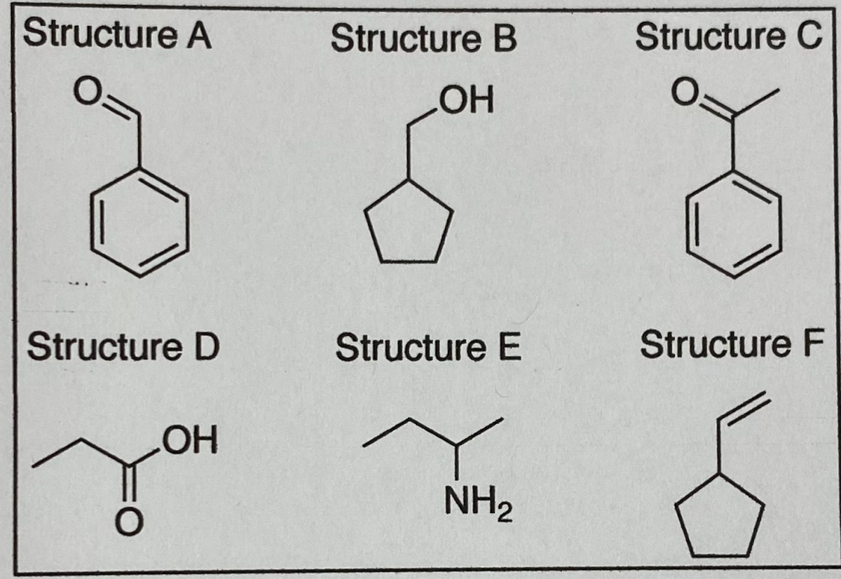 Structure A
Structure B
Structure C
Structure D
Structure E
Structure F
HOH
NH2
