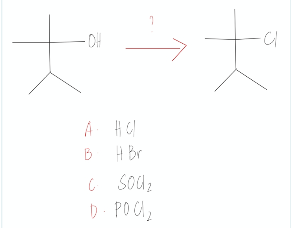 애
A.
HCl
B H Br
c souz
D. POCI₂
-이