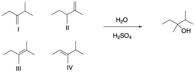 H20
II
ОН
H2SO4
II
IV
