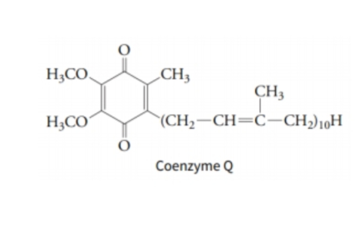H;CO,
CH3
CH3
H;CO
(CH2-CH=Ċ-CH,)10H
Сoenzyme Q

