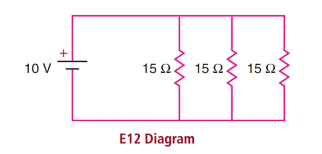 10 ν
15 Ω.
15 Ω
15 Ω.
E12 Diagram
