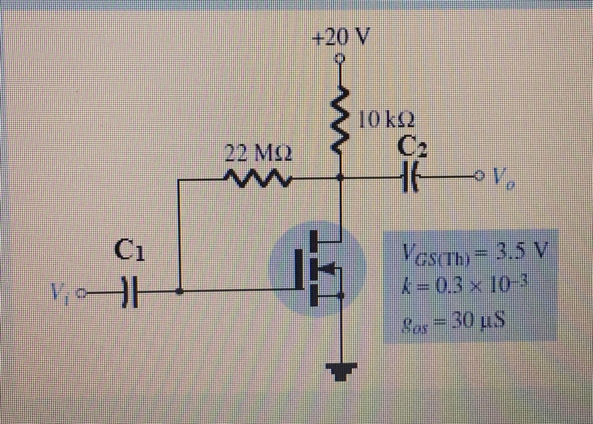 +20 V
10 kQ
C2
22 MO
VosCTH) = 3.5 V
X-03 x 10-3
30 uS
C1
