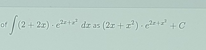 of
+ 2æ) · e2z+z* dx as (2x + a?)· e2z+z +C

