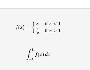 (1 ifz<1
f(x) =
if x > 1
| f(2) dz
