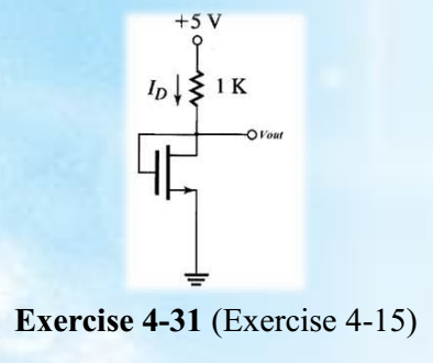 +5 V
In IK
OVout
Exercise 4-31 (Exercise 4-15)
