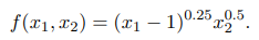 f(x1, #2) = (x1 – 1)0.2595.
