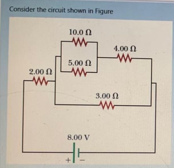 Consider the circuit shown in Figure
10.0 0
4.00 N
5.00 N
2.00 N
3.00 N
8.00 V

