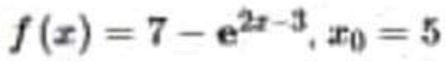 f(x) = 7 – e2-3, aro =

