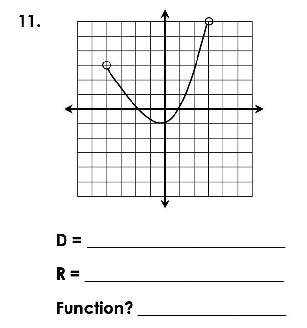 11.
D =
R =
Function?
