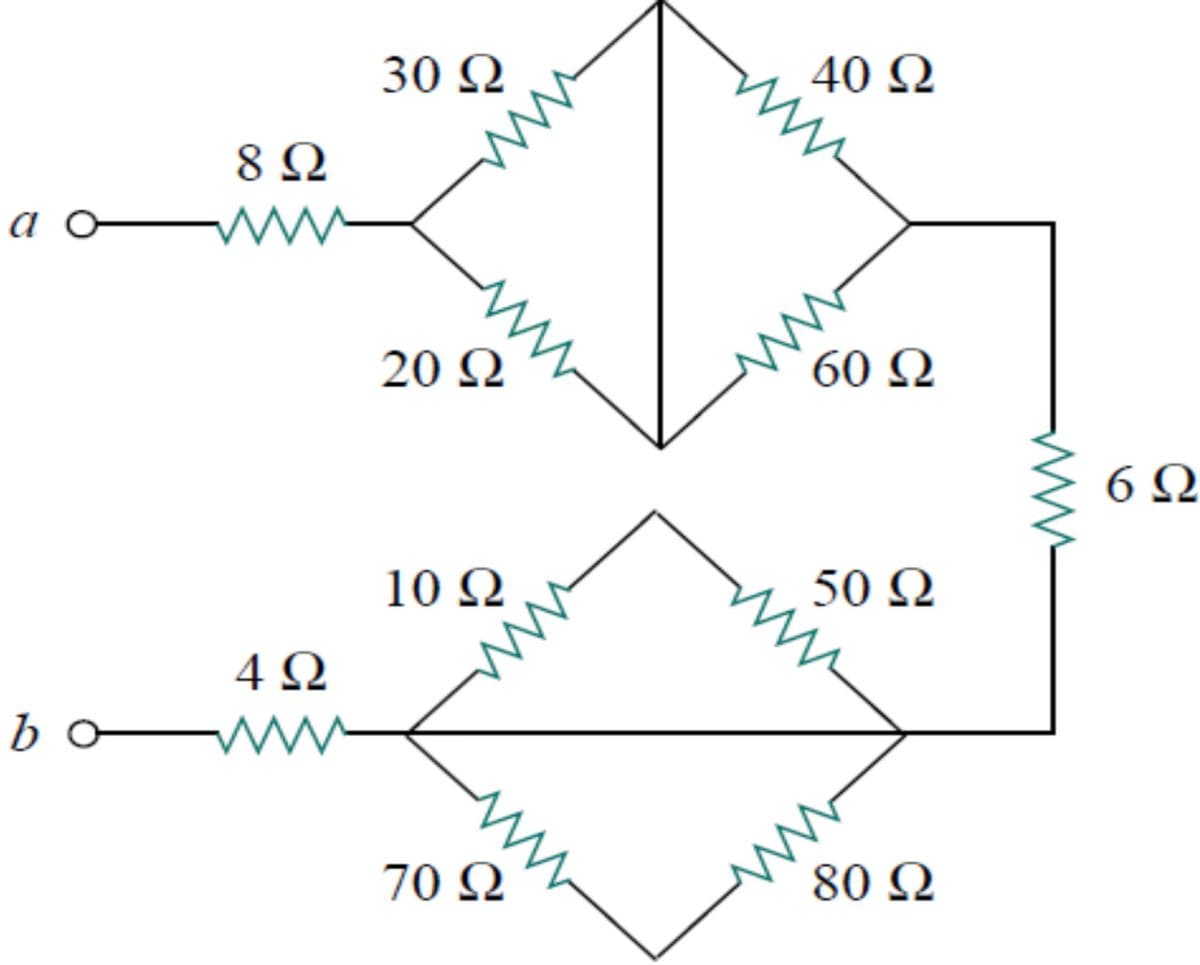 30 Q
40 Q
ао
20 Q
60 N
6 Q
10 Ω
50 Q
4 Q
bo
70 Q
80 Q
