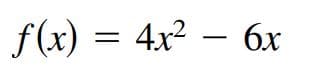 f(x) = 4x²
— бх
