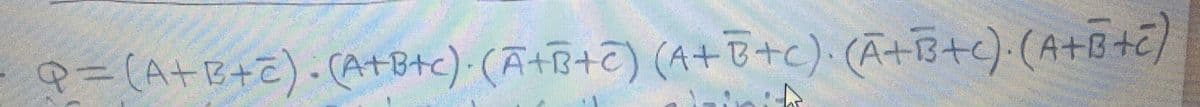 P-(A+B+C).(A+B+c) (A+税+で) (A+セ+C)(A+B+C) (A+B+)
