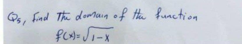 Qs, Find The domMain of He function
