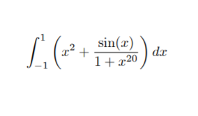 sin(x)
+
1+ x20
dx
