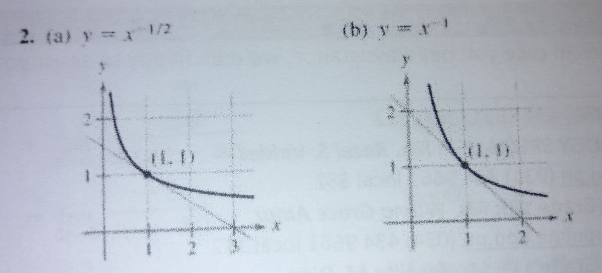 2. ta) y=1/2
(b) y x
