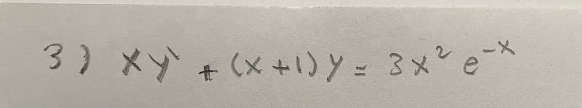 3) メゾ+ (x+)y= 3x°e
ーメ
%23
