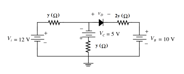 + Vp
y (Ω)
ww
2y (Ω)
Vc = 5 V
V; = 12 V
VB = 10 V
y (Ω)
