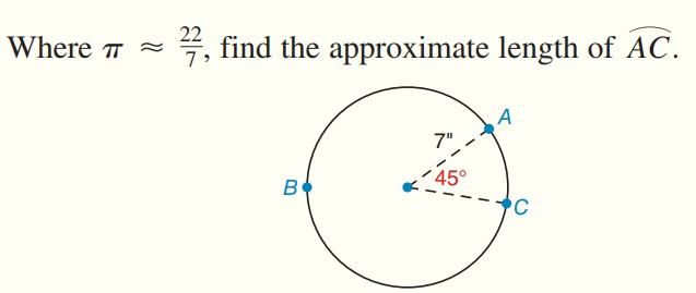 Where T =
find the approximate length of AC.
7",
45°
B
