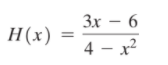 Зх — 6
H(x)
4 — х?
