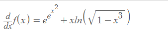 Ax) = * x³)
+ xln V 1- x'
