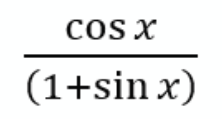 cOS X
(1+sin x)
