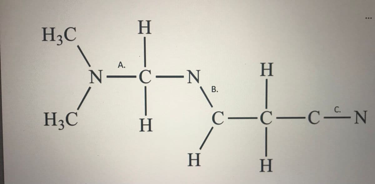 H3C
А.
N—С—N
В.
C.
H3C
С—С—С С
N
H
H.
HI
HI
