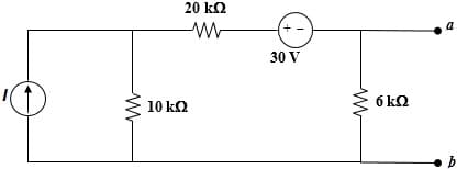 20 ko
a
30 V
6 kQ
10 kQ
