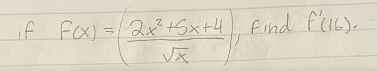 if fox) = 2x² t5x+4 find fIL).
