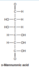 C-H
но—с—н
но-с—н
H-C-OH
H-C-OH
С— он
D-Mannuronic acid
