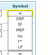 Symbol
DRP
IP
MRP
rRF
LP
