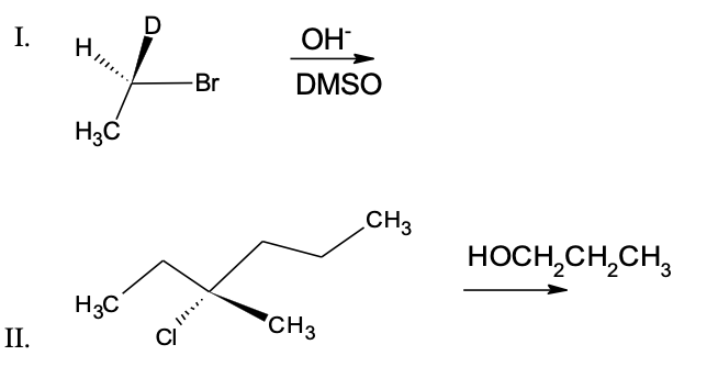 I.
OH
H.
-Br
DMSO
CH3
HOCH,CH,CH,
H3C
'CH3
II.
