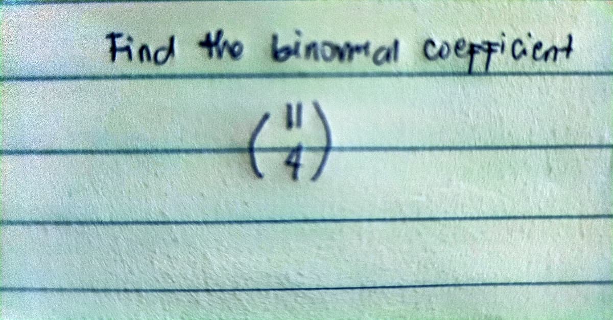 Find the binommal coefficient
(ⅱ)
