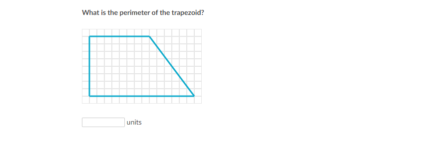 What is the perimeter of the trapezoid?
units
