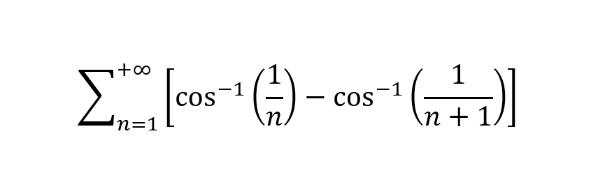 1
Σ' [cos' (3) -cos'(x+ x)]
COS
COS
η=1
n+