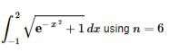 [²₁₁
+1 dr using n = 6