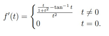 -tan-lt
f'(t) =
1+t²
t2
t+0
t = 0.

