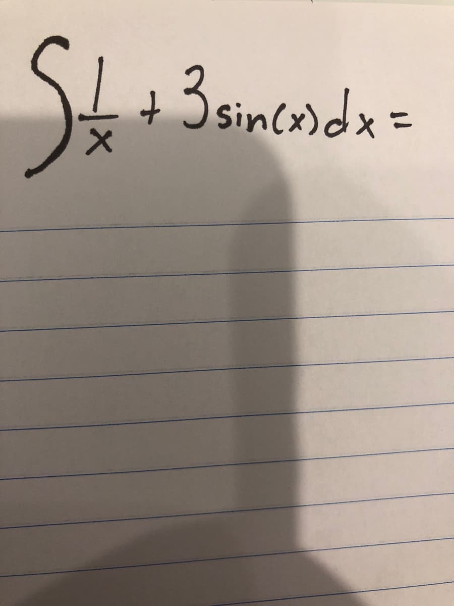 +
3 sincx)dx =
