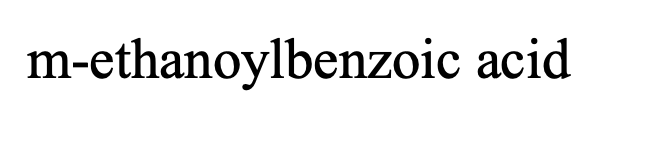 m-ethanoylbenzoic acid
