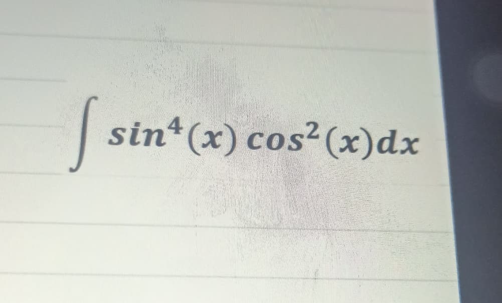 Sst
4
|sin (x) cos²(x)dx
