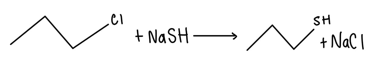 SH
+ NaSH –
+ NaC I
