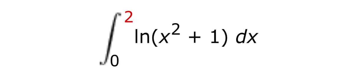 in(x? + 1) dx
