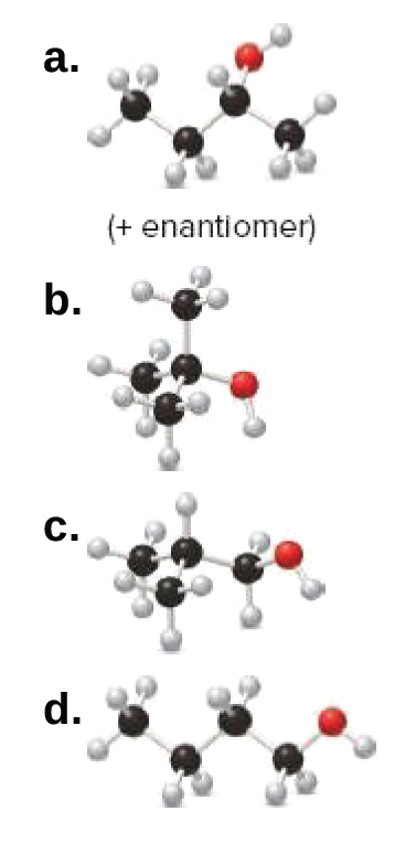 a.
(+ enantiomer)
b.
C.
d.
