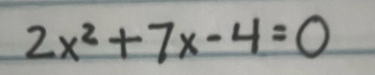 2x²+7x-4-0